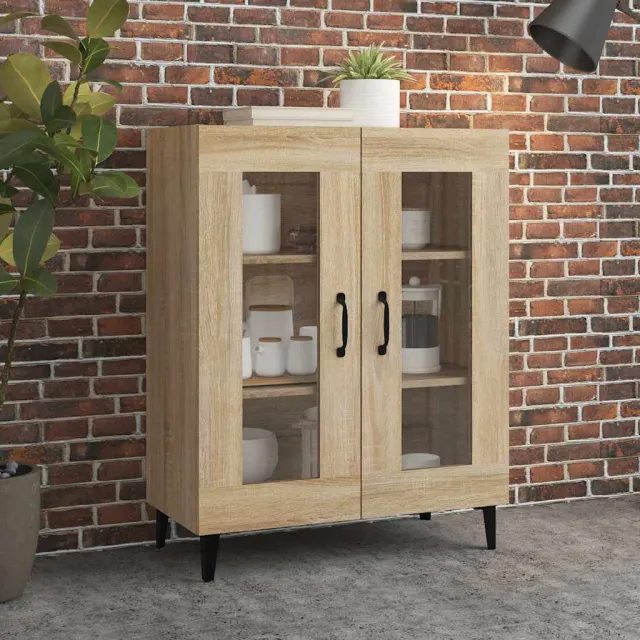 vidaXL Dressoir 69,5x34x90 cm bewerkt hout sonoma eikenkleurig, foto 2