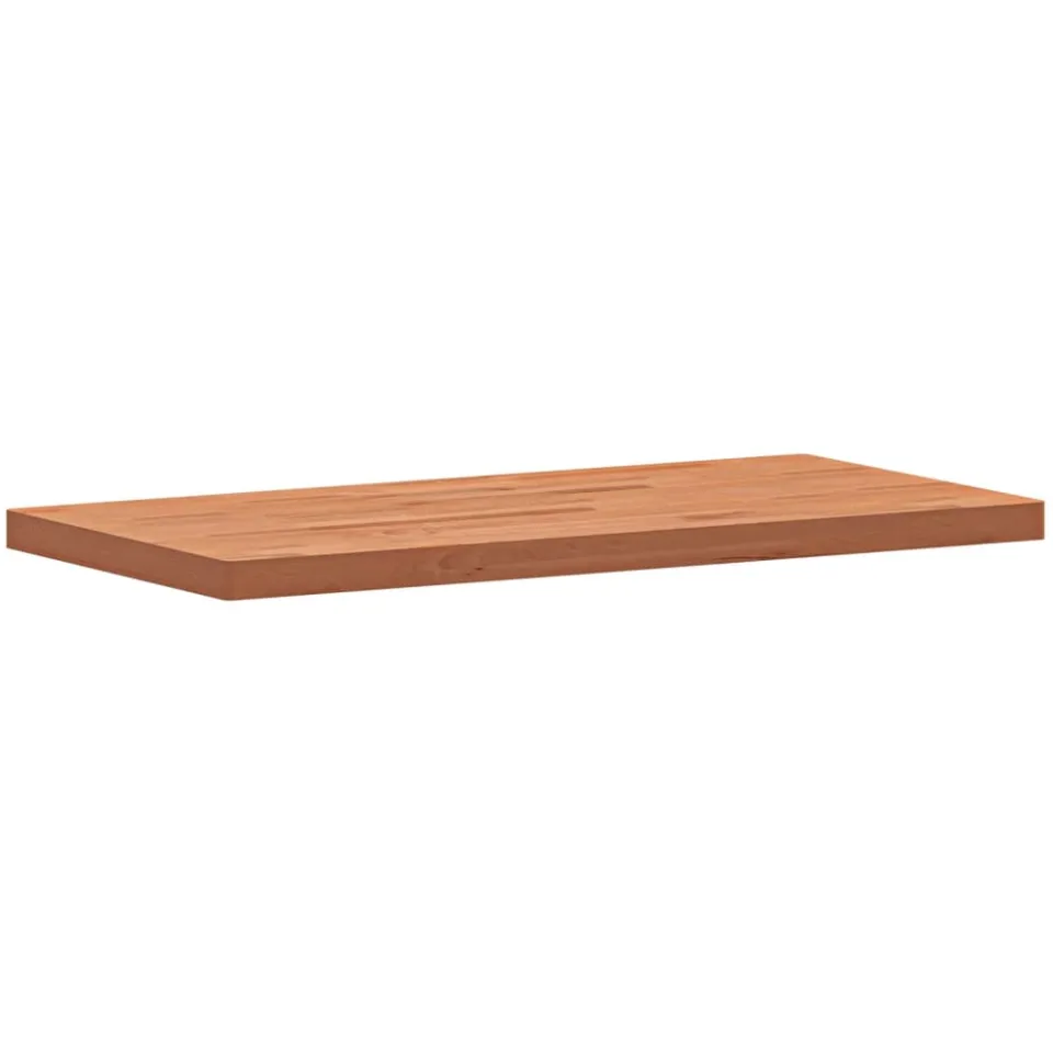 vidaXL Tafelblad rechthoekig 100x50x4 cm massief beukenhout Bruin