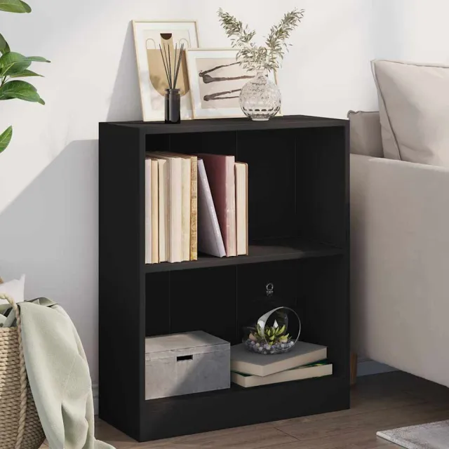 vidaXL Boekenkast 60x24x76 cm bewerkt hout zwart, foto 2