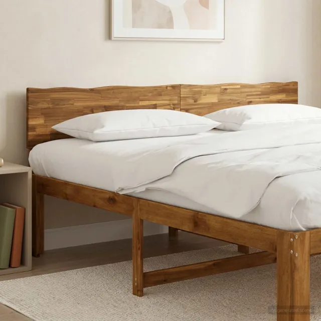 vidaXL Boomstamrand hoofdeinde ROSTOCK Naturel 180 cm Bruin