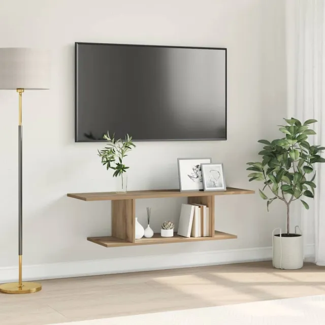 vidaXL Tv-meubelset 102 x 35 x 35 cm Artisan Eiken Bewerkt hout, foto 2
