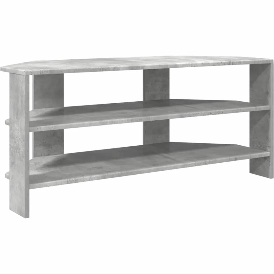 vidaXL HoekTVKast 100 x 40,5 x 45 cm Betongrijs Bewerkt hout grijs, foto 3