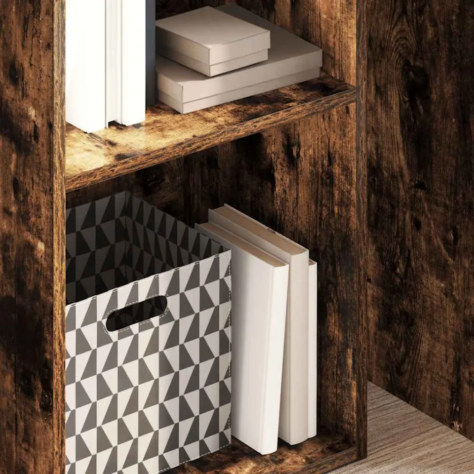 vidaXL Boekenkast 40x30x152 cm bewerkt hout gerookt eikenkleurig, foto 4