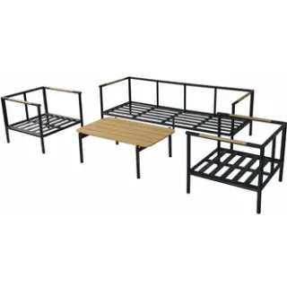 Central Park - Loungeset Zante - Aluminium/eucalyptus - 5 Personen, foto 3