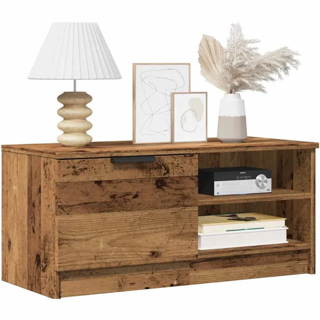 vidaXL Tv-meubels 2 st 80x35x36,5 cm bewerkt hout oud houtkleurig bruin, foto 2