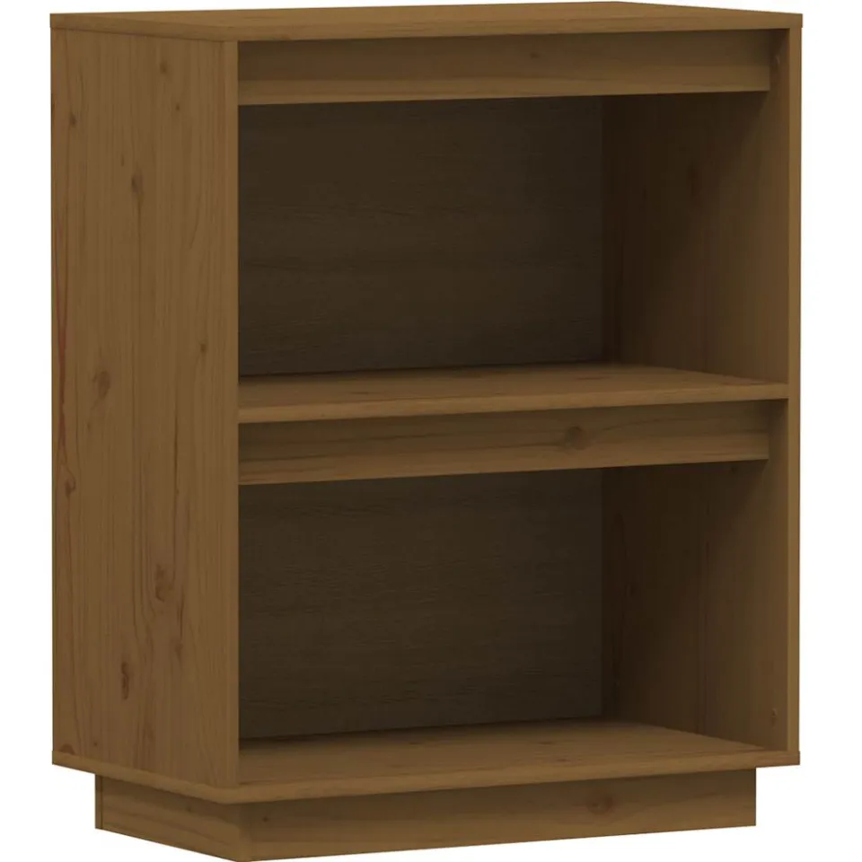 vidaXL Wandkast 60x34x75 cm massief grenenhout honingbruin