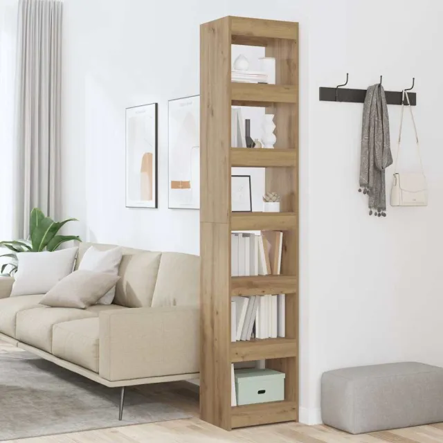 vidaXL Boekenkast/kamerscherm 40x30x198 cm artisanaal eikenkleur, foto 2