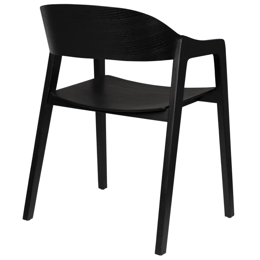 Dutchbone Westlake eetkamerstoel zwart, foto 4