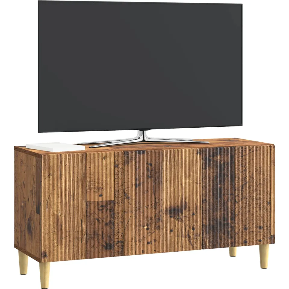 vidaXL TV-kast 99 x 34,5 x 50 cm Oud hout Bewerkt hout bruin, foto 3