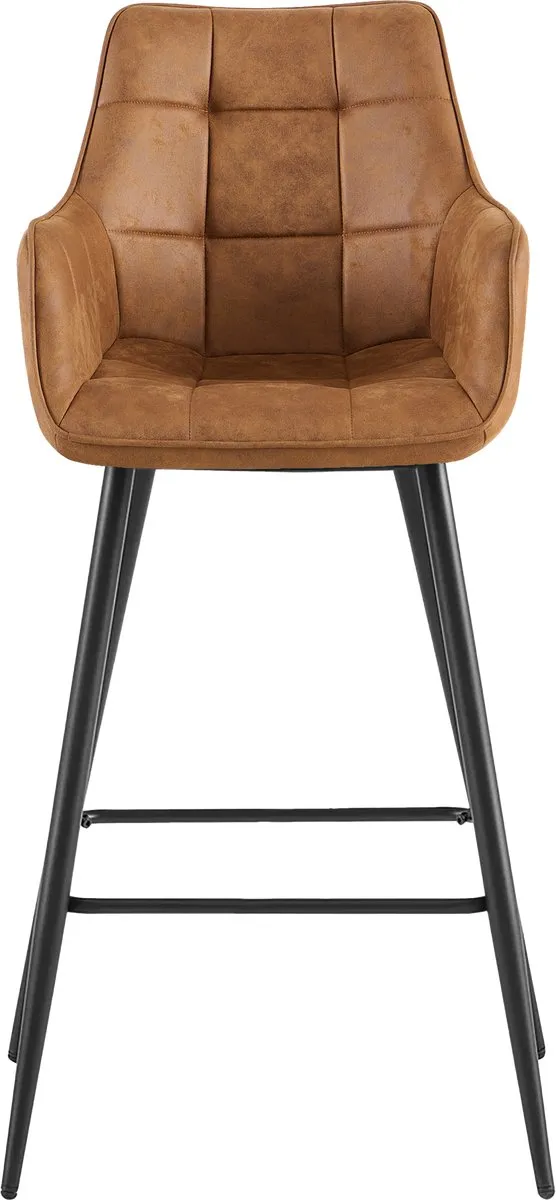 Benoa Barstoel Lucille Arm - Cognac - set van 2