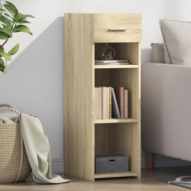 vidaXL Dressoir 30x42,5x93 cm bewerkt hout sonoma eikenkleurig, foto 2