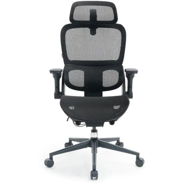 Sihoo B300 Pro ergonomische bureaustoel zwart, 4D lendensteun, 6D armleuning, zonder voetensteun