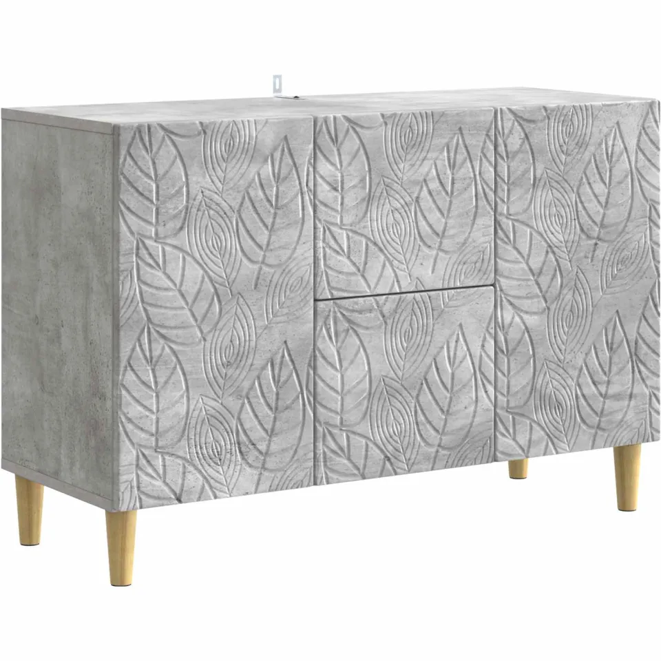 vidaXL Dressoir Betongrijs 89 x 34,5 x 60 cm Bewerkt hout
