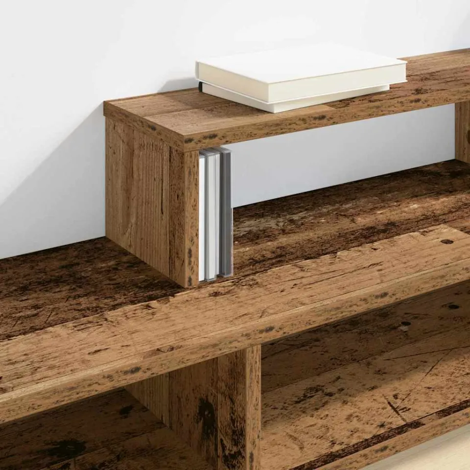 vidaXL TV-stand 150x25x28,5cm Bewerkt hout bruin, foto 4