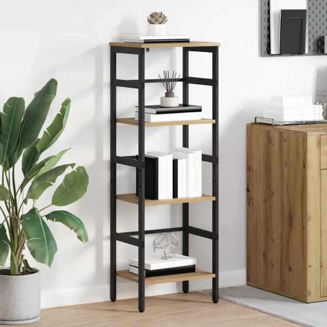 vidaXL Boekenkast 3-laags 40 x 29,5 x 115 cm Bewerkt hout bruin, foto 2