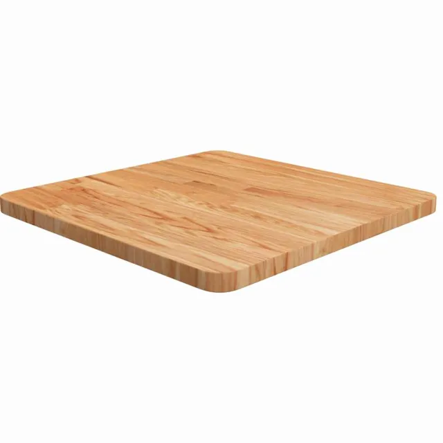 vidaXL Tafelblad vierkant 50x50x2,5cm massief eiken lichtbruin