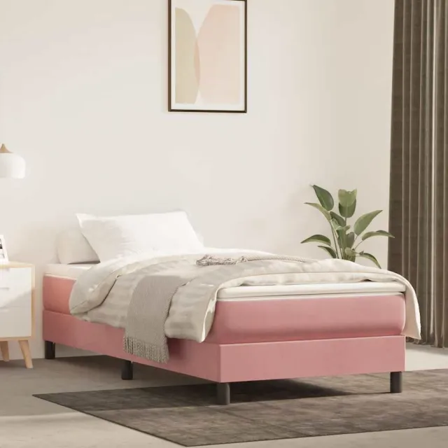 vidaXL Pocketveringmatras 100 x 220 x 20 cm Roze