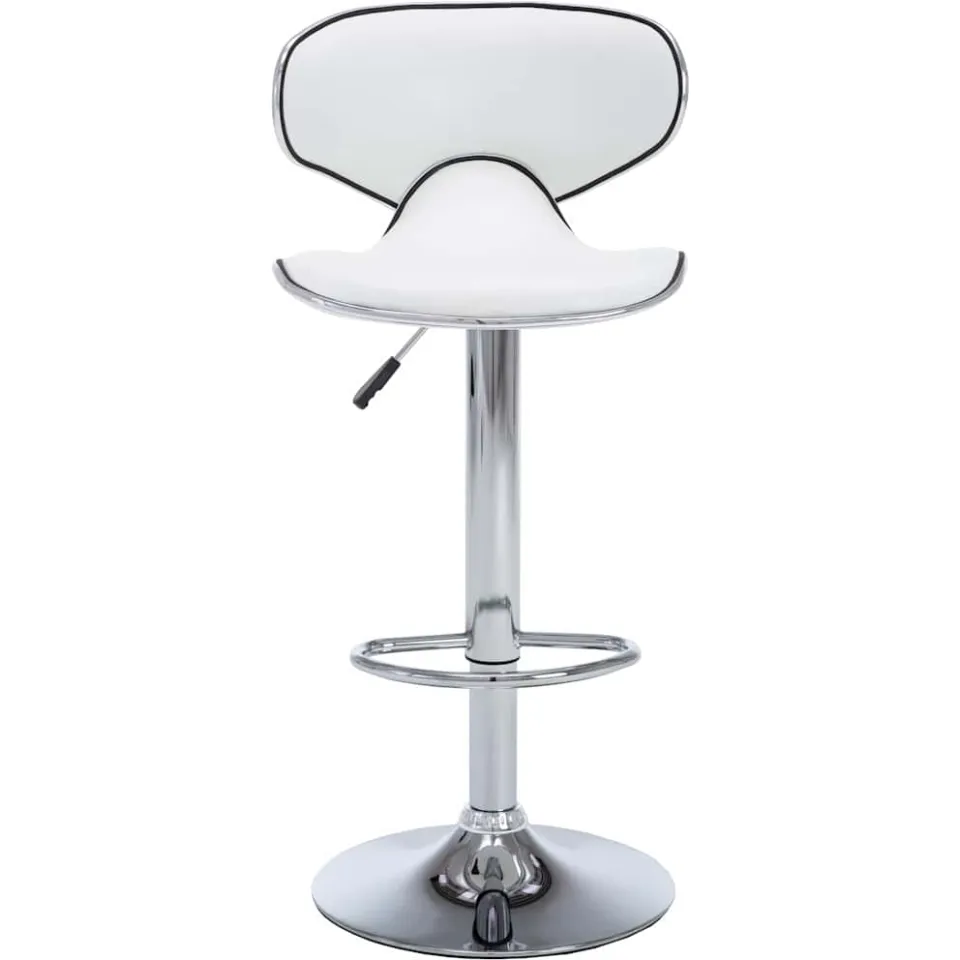 vidaXL Barstoelen 2 st kunstleer wit, foto 4
