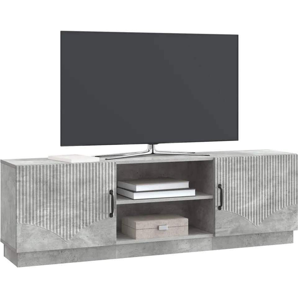 vidaXL TV-kast Betongrijs 150 x 31 x 47 cm Bewerkt hout grijs, foto 3