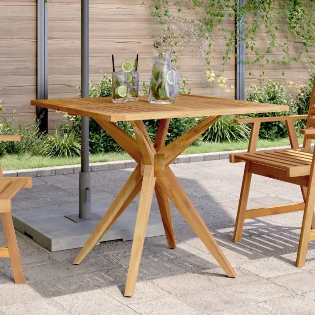 vidaXL Tuintafel vierkant 85x85x75 cm massief acaciahout Bruin