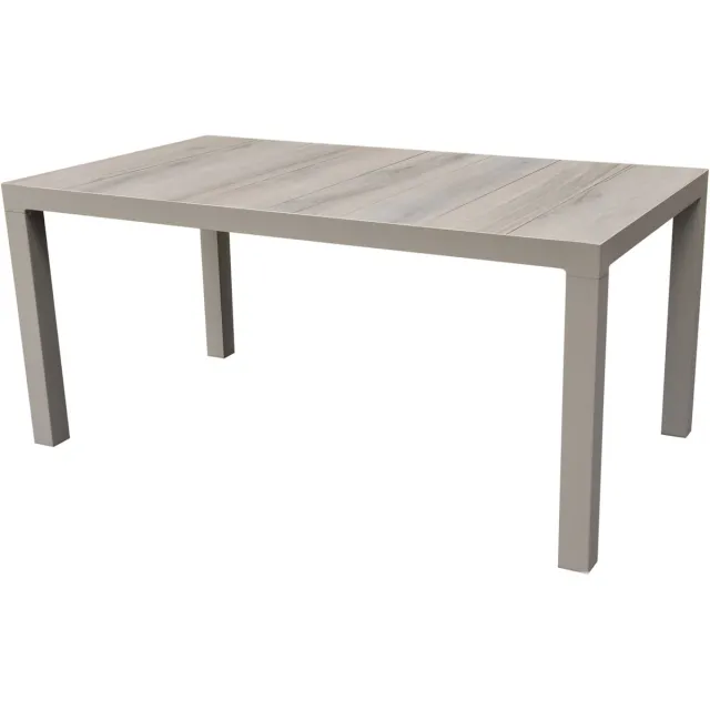 AVH-Collectie Fresno dining tuintafel 160x90xH74 cm latte Zand / Latte / Linen