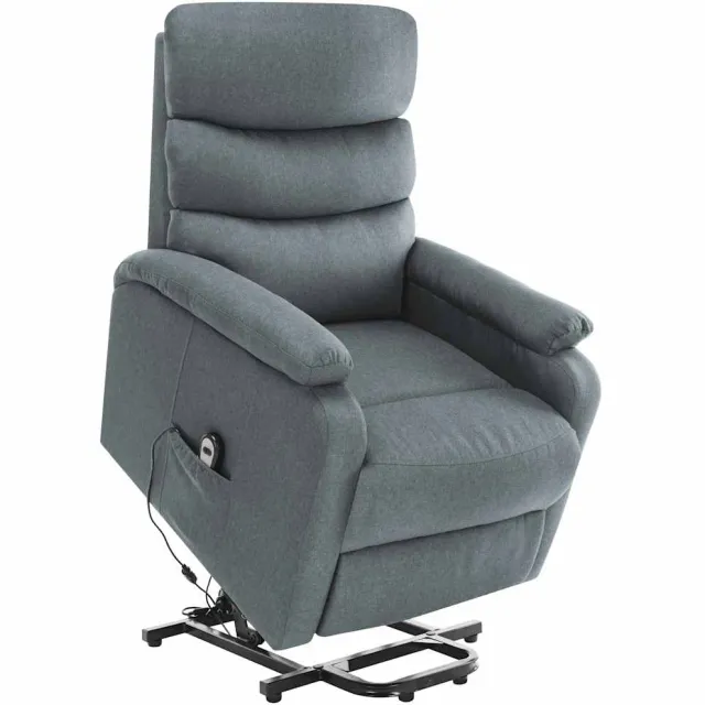 vidaXL Sta-op-massagestoel stof lichtgrijs