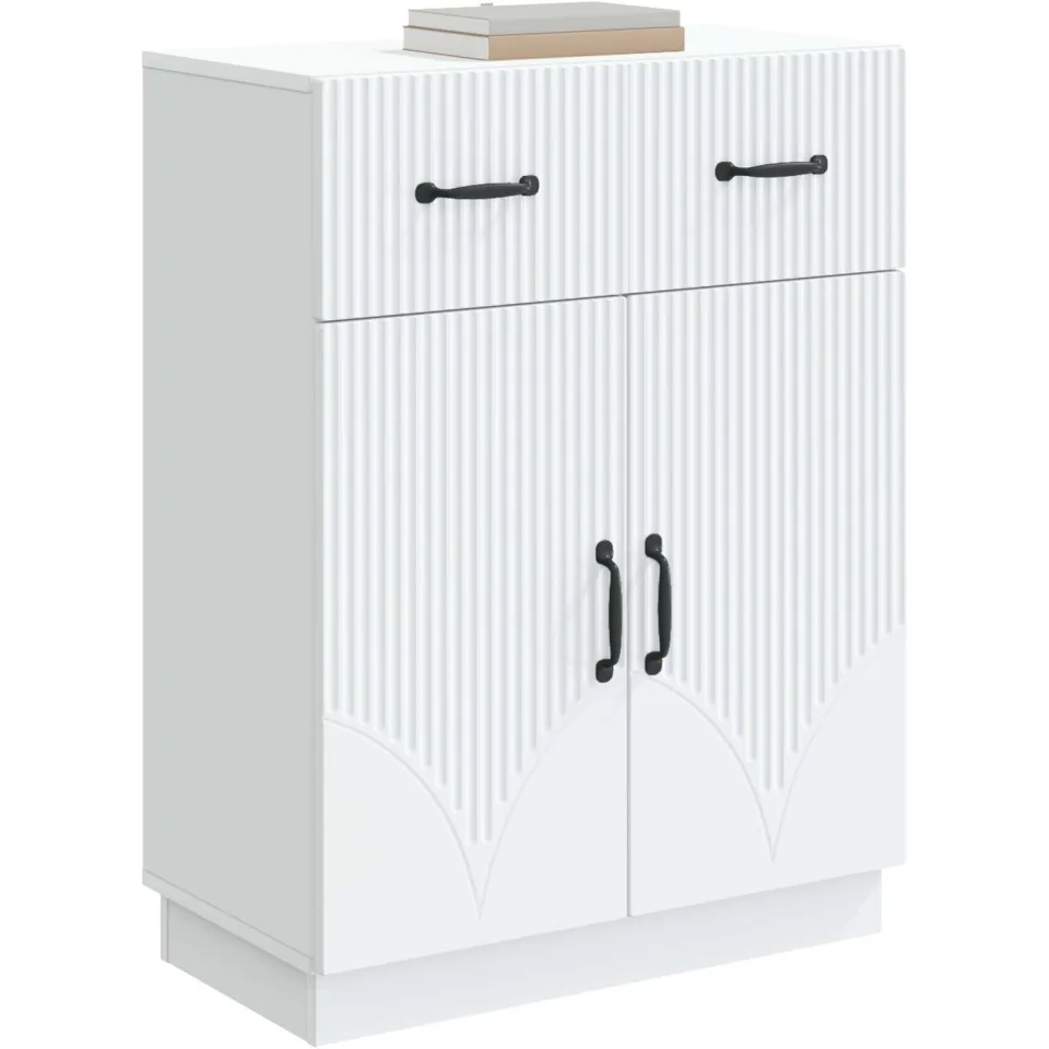 vidaXL Dressoir Wit 66 x 34,5 x 87 cm Bewerkt hout