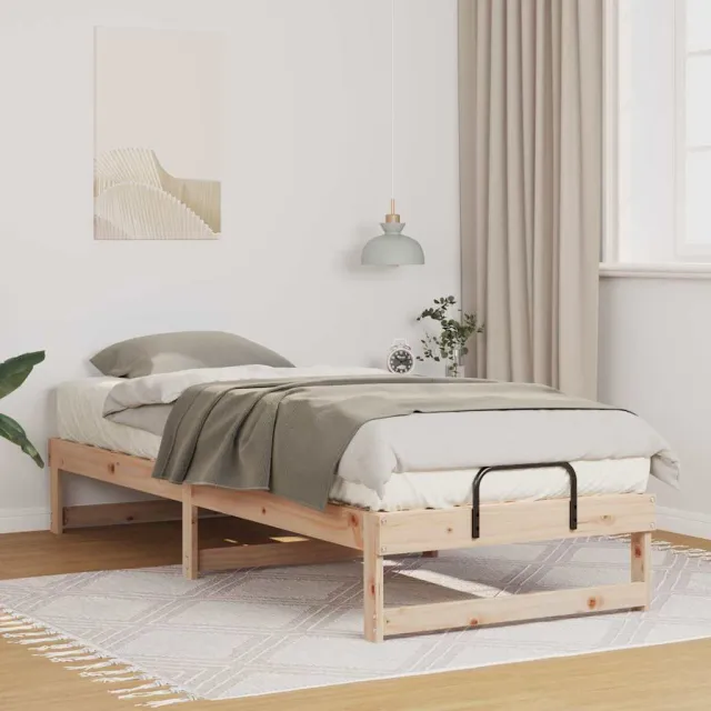 vidaXL Bedframe Bruin 80 x 210 cm Massief grenenhout