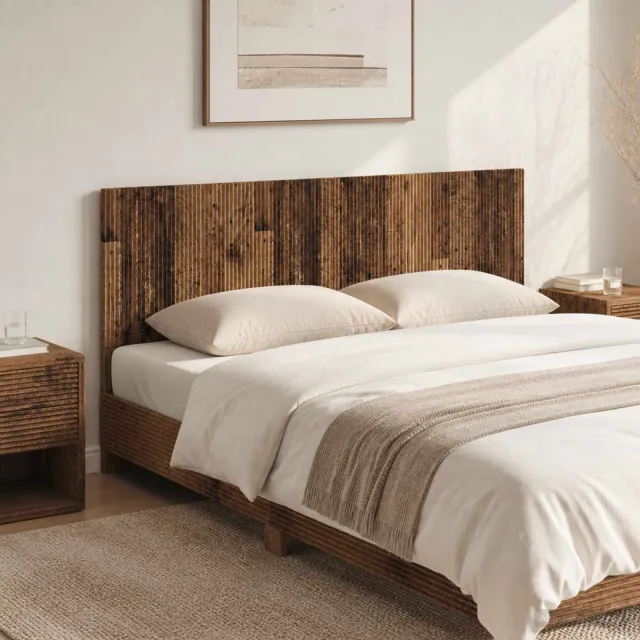 vidaXL Wandgemonteerd Hoofdeinde ARNHEM Oud hout Bewerkt hout bruin