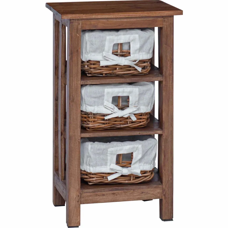 vidaXL Bijzettafel Bruin 38 x 28 x 72 cm Massief mahoniehout