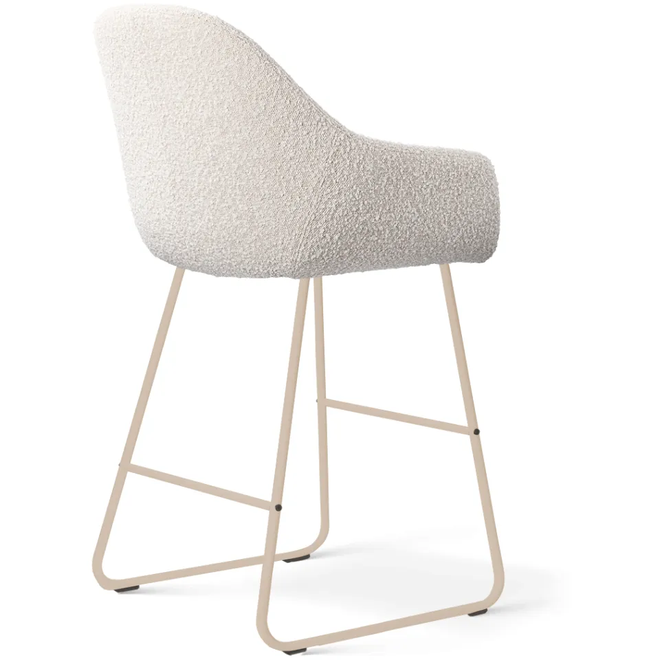 Nolon Nino-Mae barkruk bouclé beige - beige onderstel - 65 cm, foto 3