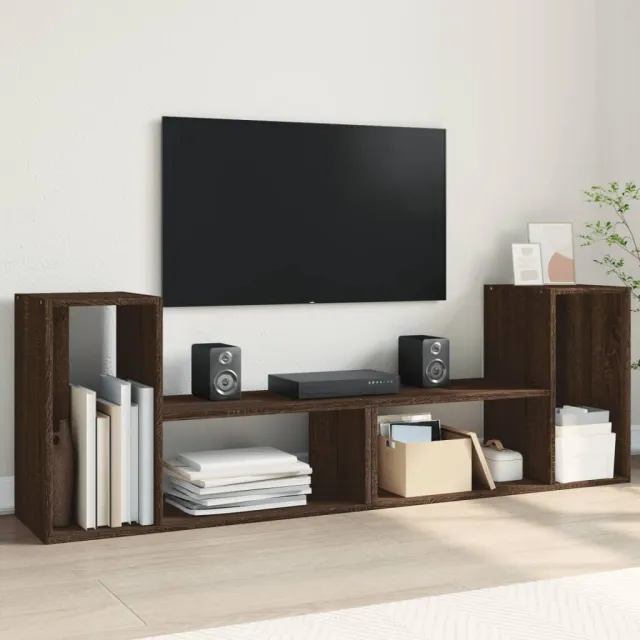 vidaXL Tv-meubelen 2 st 75x30x50 cm bewerkt hout bruin eikenkleurig, foto 2