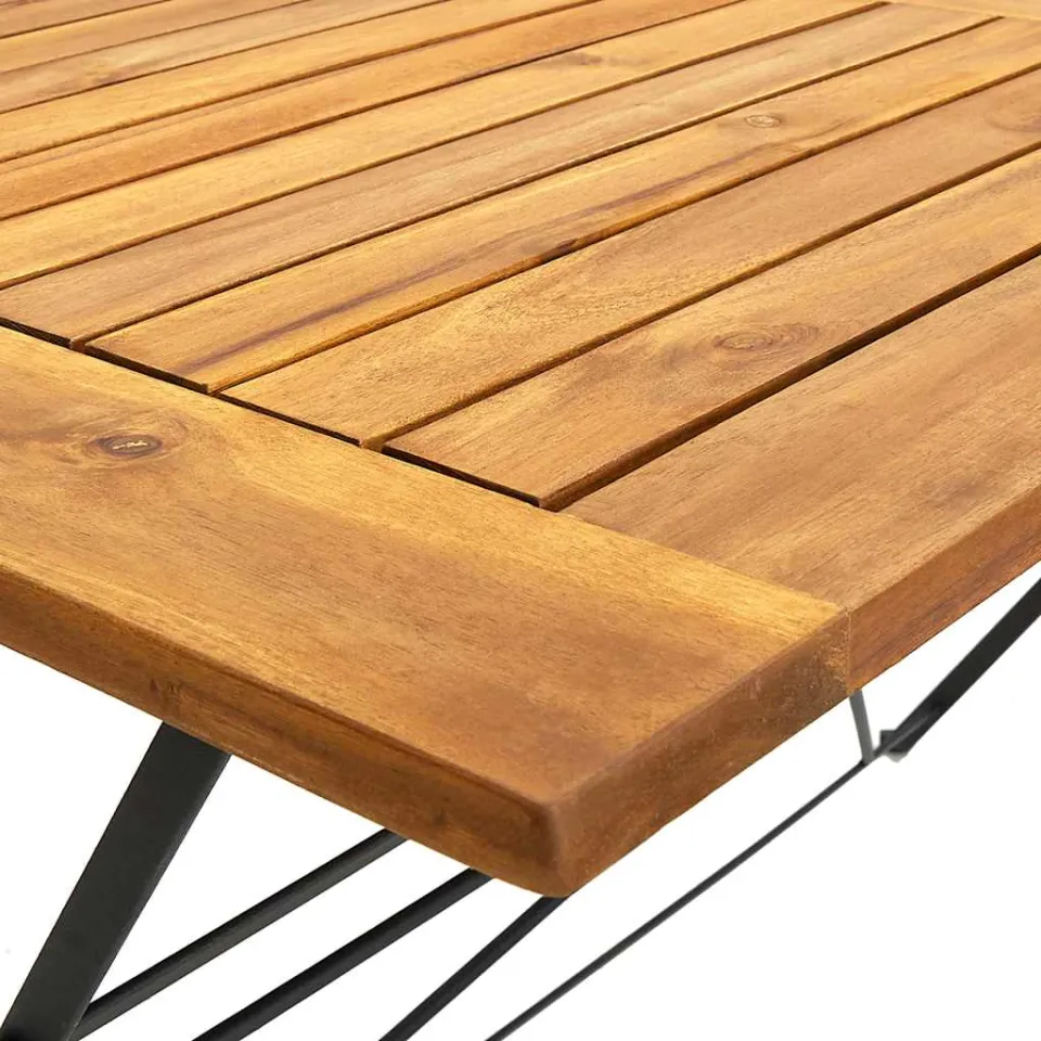 vidaXL Tuintafel inklapbaar 120x70x74 cm massief acaciahout bruin, foto 4