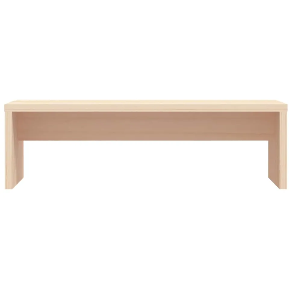 vidaXL Monitorstandaard 50x27x15 cm massief grenenhout bruin