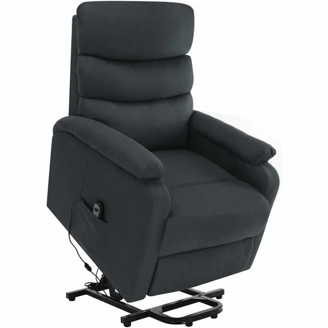 vidaXL Sta-op-massagestoel stof donkergrijs