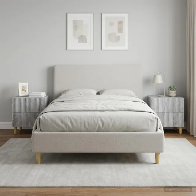 vidaXL Nachtkastje 2 st Grijs sonoma 43 x 34,5 x 48 cm Bewerkt hout