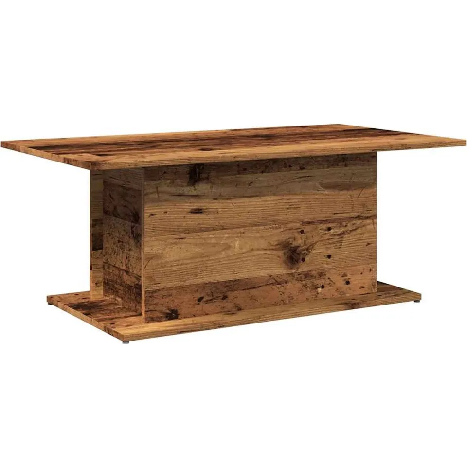 vidaXL Salontafel 102x55,5x40 cm bewerkt hout oude houtkleurig bruin, foto 2