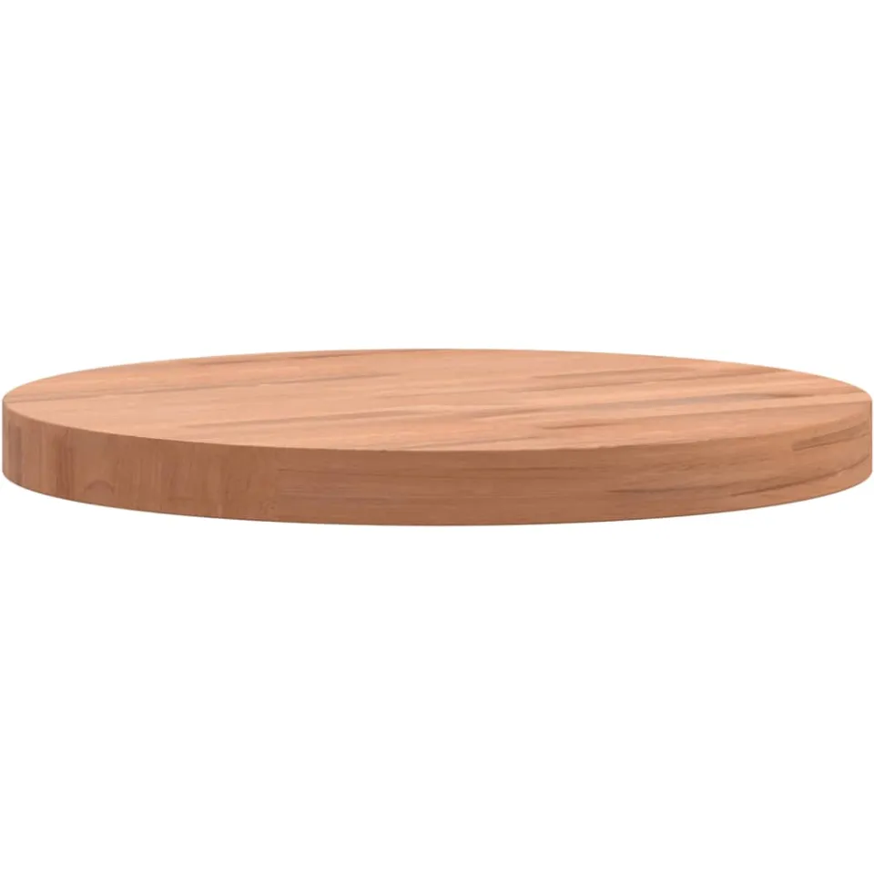 vidaXL Tafelblad rond Ø30x2,5 cm massief beukenhout Bruin