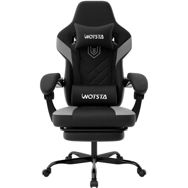 Parasha Nova Bureaustoel - zwart - Gamingstoel - ergonomische bureaustoel - Racecomputerstoel- Hoogte verstelbare computerstoel met hoofdsteun