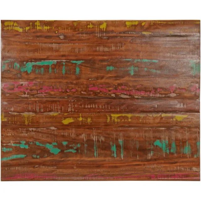vidaXL Tafelblad rechthoekig 100x80x3,8 cm massief gerecycled hout Bruin
