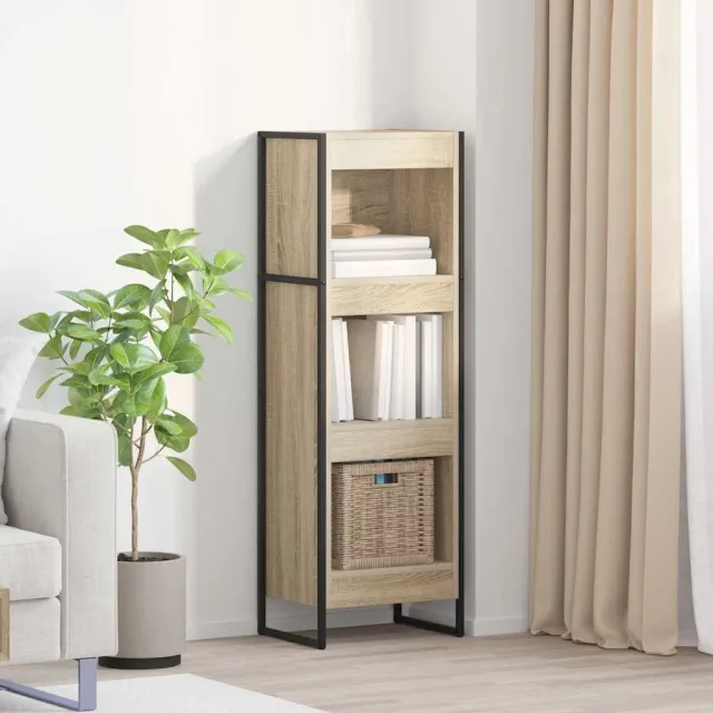 vidaXL Boekenkast 40 x 30 x 121 cm Bewerkt hout Sonoma bruin, foto 2