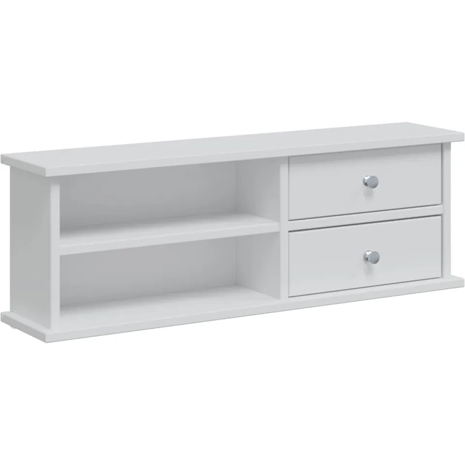 vidaXL Toilettafel Set FAUSKE 2 st Wit 76 x 50 x 103,5 cm