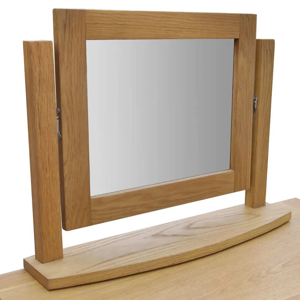 vidaXL Kaptafel met krukje massief eikenhout, foto 4