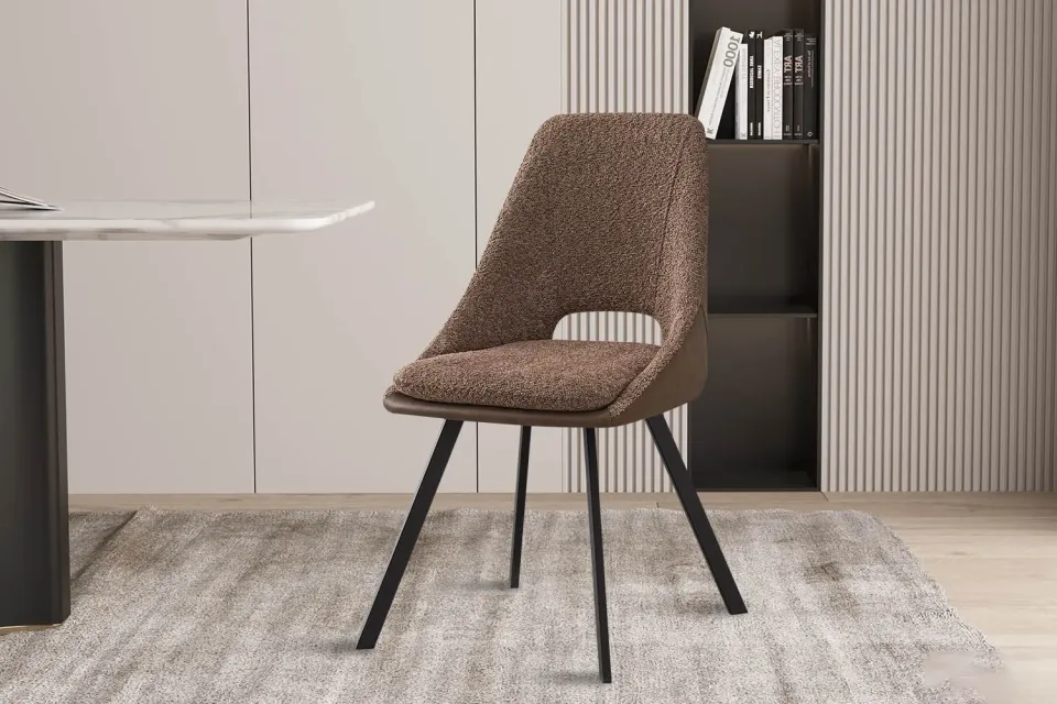 eetkamerstoel Nadine Bouclé beige, foto 5