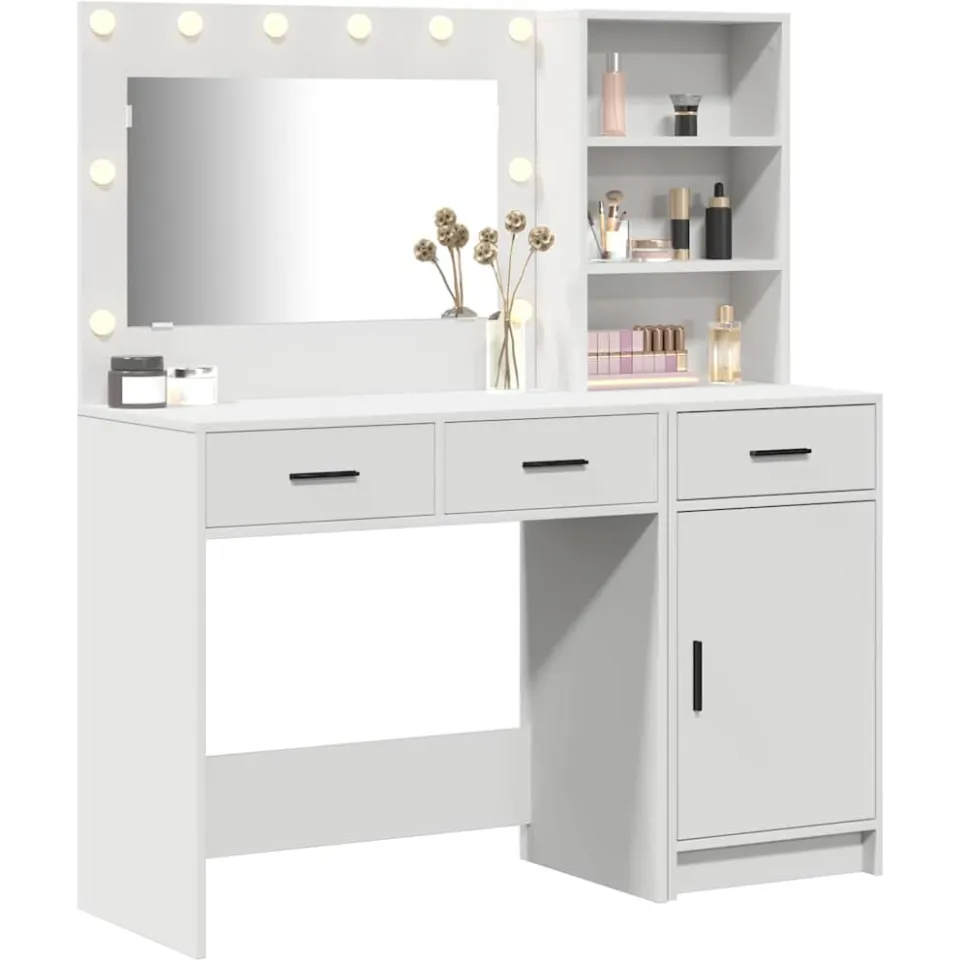 vidaXL Plafondtafel 2 st Wit 78,5 x 41 x 135 cm Bewerkt hout