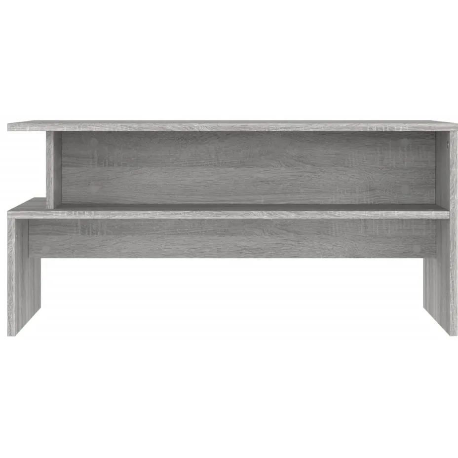 vidaXL Salontafel 90x55x42,5 cm bewerkt hout grijs sonoma eikenkleur, foto 3