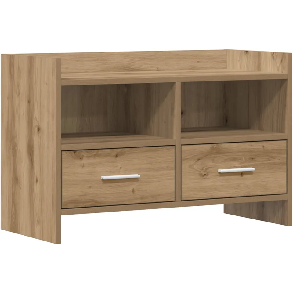 vidaXL TV-kast 71,5 x 33 x 47 cm Artisanaal eiken Bewerkt hout, foto 3