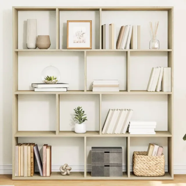 vidaXL Boekenkast 132x29x141,5 cm bewerkt hout sonoma eikenkleurig, foto 2
