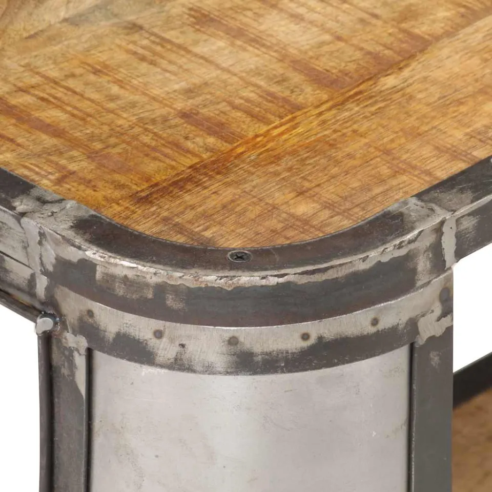 vidaXL Tv-meubel 150x30x40 cm massief mangohout bruin, foto 4