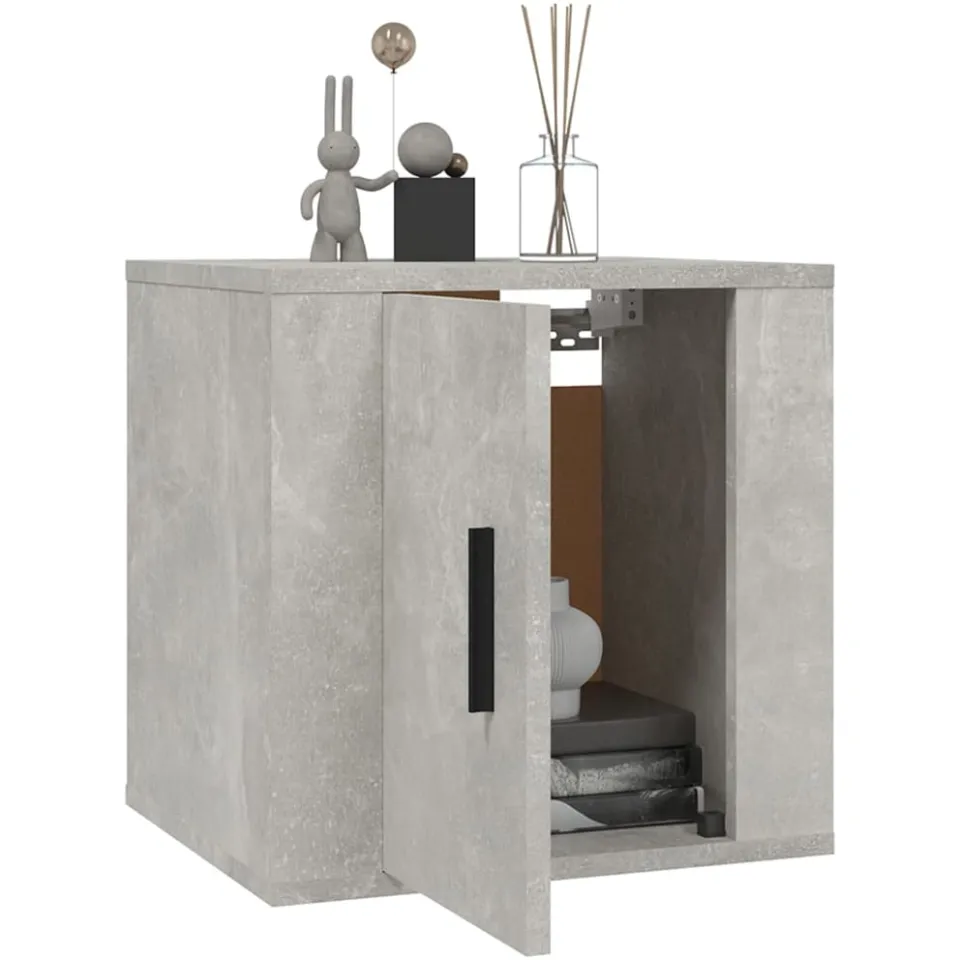 vidaXL Tv-wandmeubels 2 st 40x34,5x40 cm betongrijs